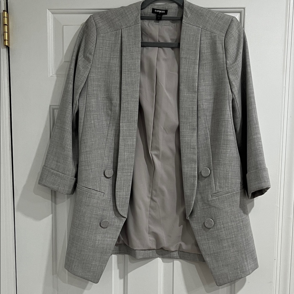 Express Light Gray Women's Blazer